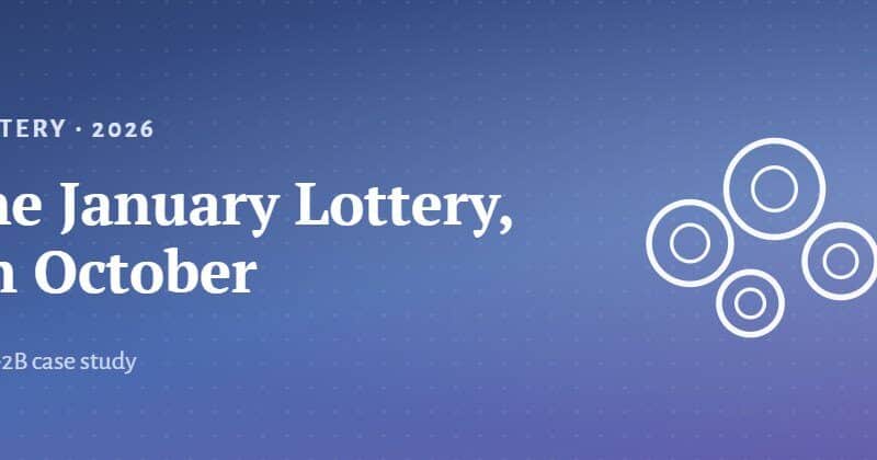 Illustration of lottery balls and a calendar for an H-2B lottery case study